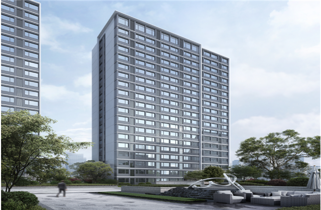 杭州市首座近零能耗住宅建筑临安d88尊龙z6宸锦学府主体结顶